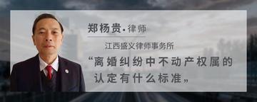 离婚纠纷中不动产权属的认定有什么标准