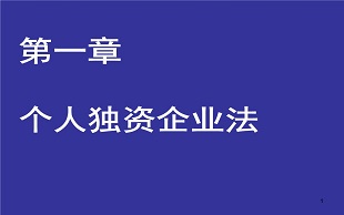 个人独资企业法