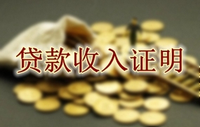 贷款收入证明