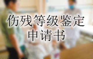 伤残等级鉴定申请书