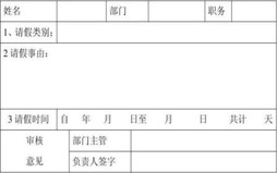 待产假请假条范本