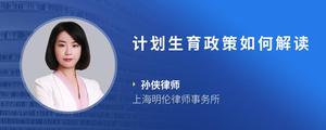 计划生育政策如何解读