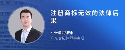 注册商标无效的法律后果