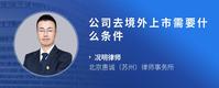 公司去境外上市需要什么条件