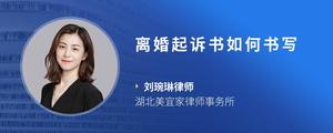 离婚起诉书如何书写
