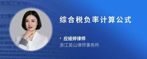 综合税负率计算公式