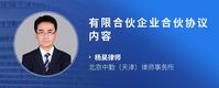 有限合伙企业合伙协议内容
