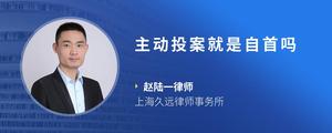 主动投案就是自首吗