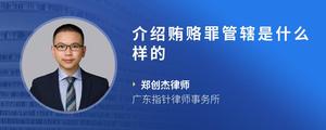 介绍贿赂罪管辖是什么样的