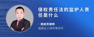 侵权责任法的监护人责任是什么