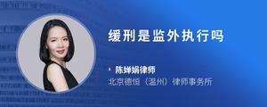 缓刑是监外执行吗