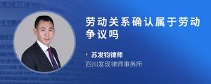 劳动关系确认属于劳动争议吗