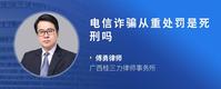 电信诈骗从重处罚是死刑吗