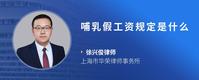 哺乳假工资规定是什么