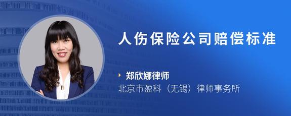 人伤保险公司赔偿标准