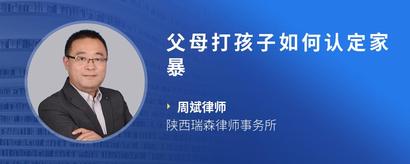 父母打孩子如何认定家暴