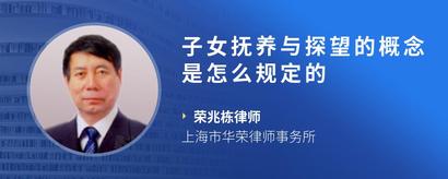 子女抚养与探望的概念是怎么规定的