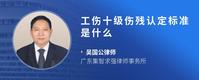 工伤十级伤残认定标准是什么