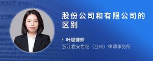 股份公司和有限公司的区别