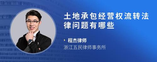 土地承包经营权流转法律问题有哪些