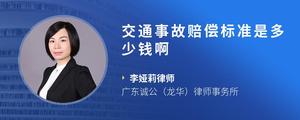 交通事故赔偿标准是多少钱啊