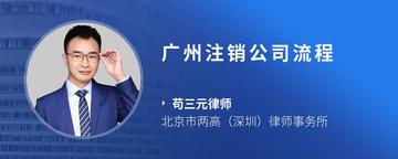 广州注销公司流程
