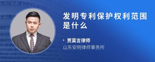 发明专利保护权利范围是什么