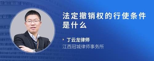法定撤销权的行使条件是什么
