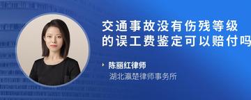 交通事故没有伤残等级的误工费鉴定可以赔付吗