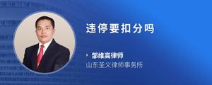 违停要扣分吗
