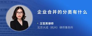 企业合并的分类有什么