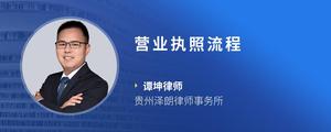 营业执照流程