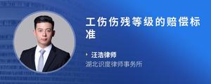 工伤伤残等级的赔偿标准