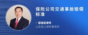 保险公司交通事故赔偿标准