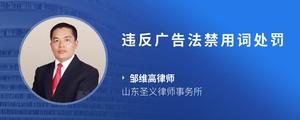 违反广告法禁用词处罚