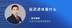 延迟退休是什么