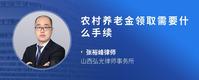 农村养老金领取需要什么手续