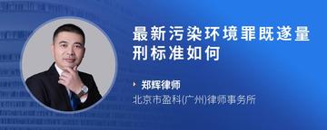 最新污染环境罪既遂量刑标准如何