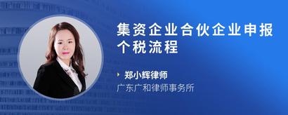 集资企业合伙企业申报个税流程