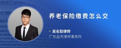 养老保险缴费怎么交