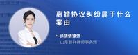 离婚协议纠纷属于什么案由