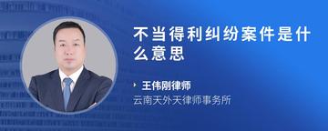 不当得利纠纷案件是什么意思