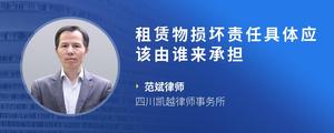 租赁物损坏责任具体应该由谁来承担