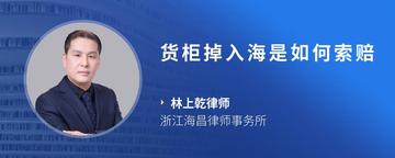 货柜掉入海是如何索赔