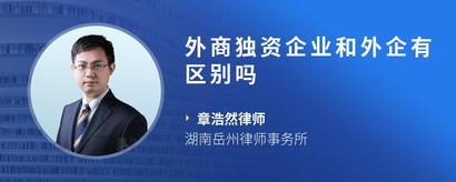 外商独资企业和外企有区别吗