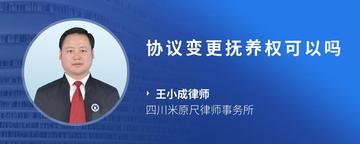 协议变更抚养权可以吗