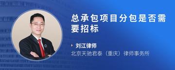 总承包项目分包是否需要招标