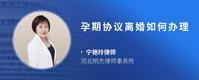 孕期协议离婚如何办理