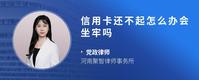 信用卡还不起怎么办会坐牢吗