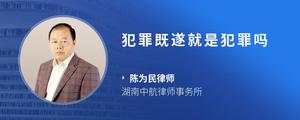 犯罪既遂就是犯罪吗